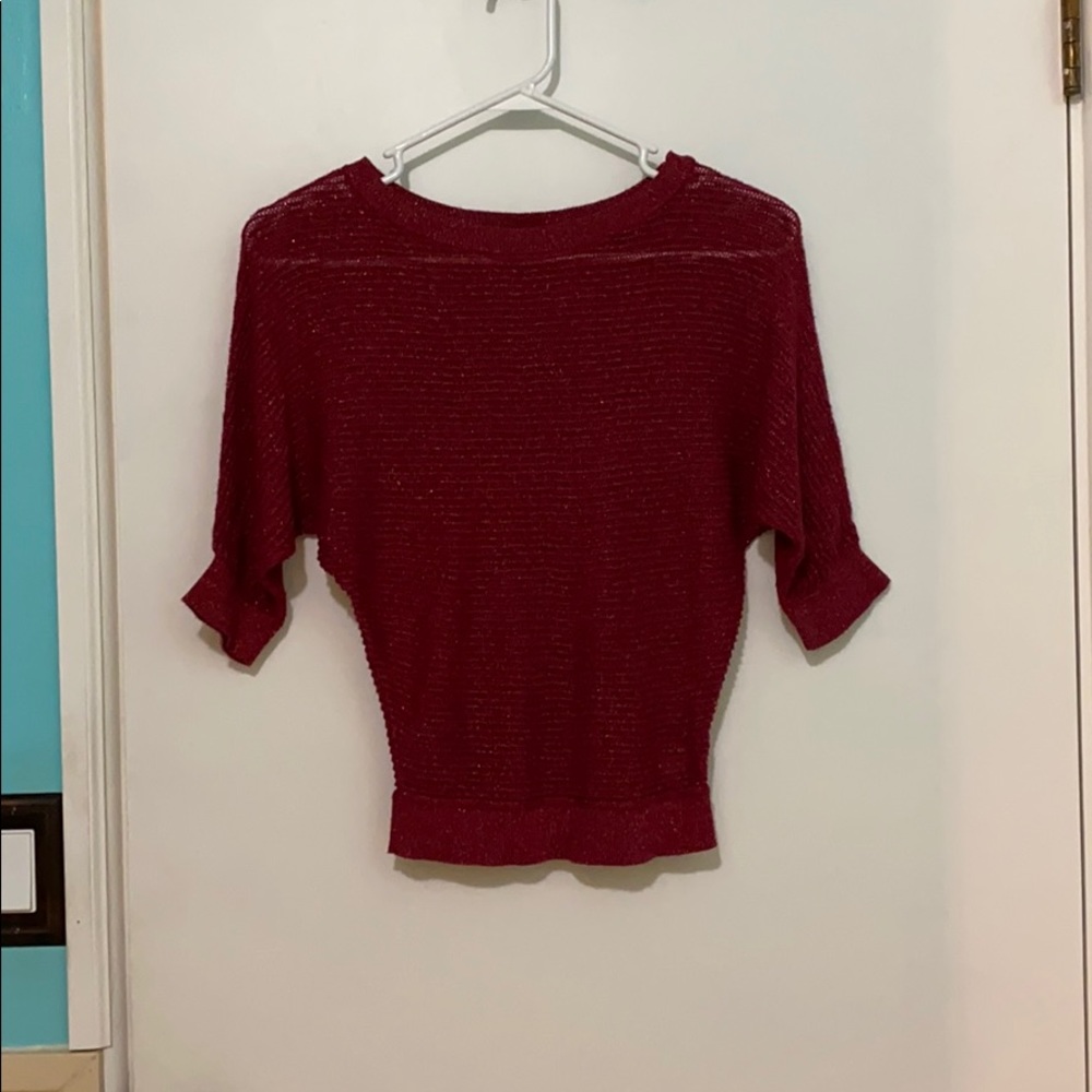 Women’s Sheer Sparkle Sweater from Express